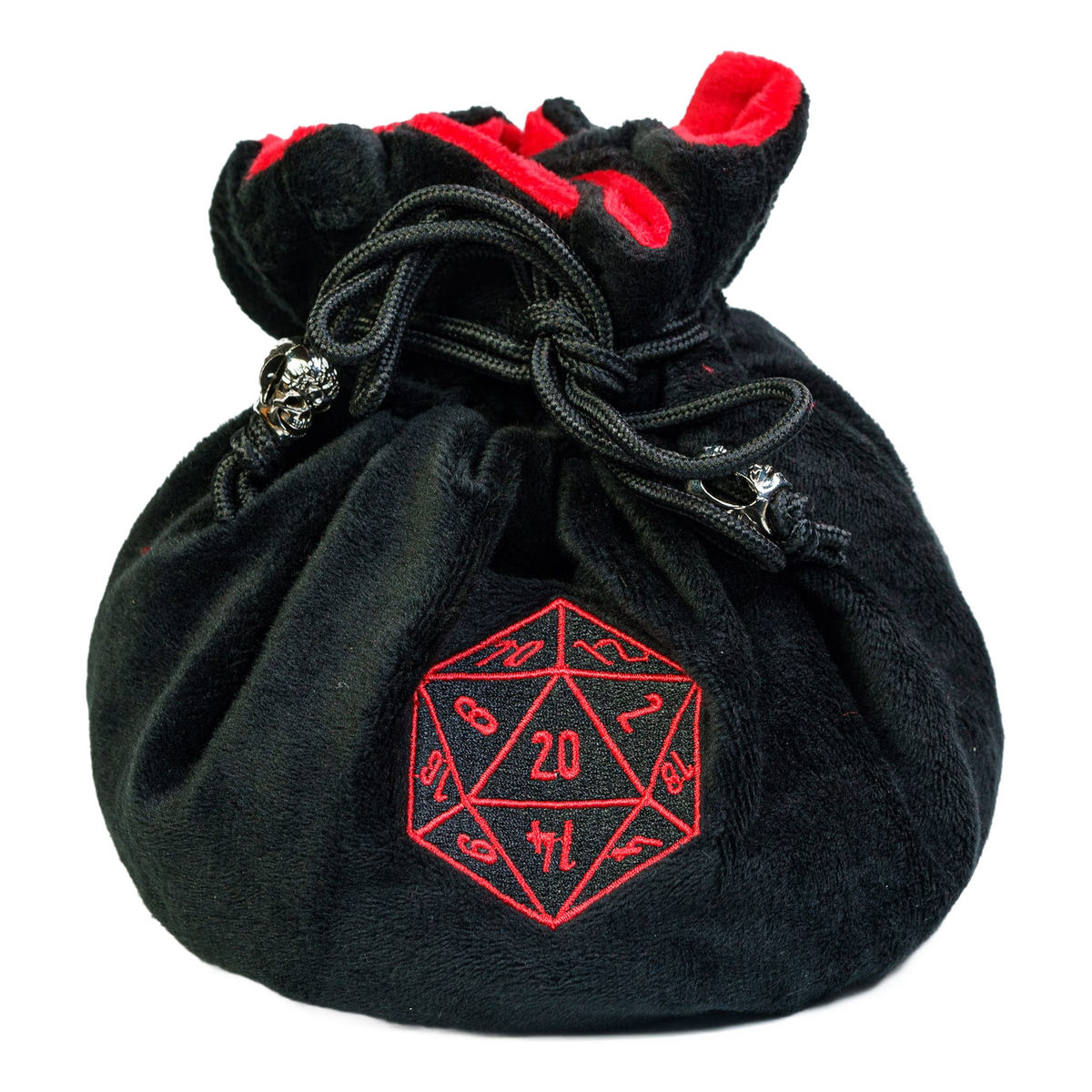Dobbelstenen Zak met Dice Tray Zwart
