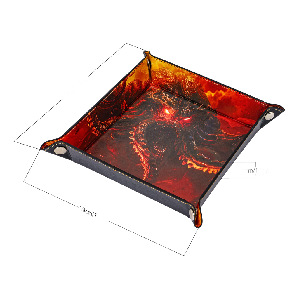 Opvouwbare Dice Tray Monster Rood